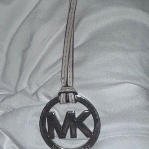 Michael Kors Silver Logo Pendant Necklace